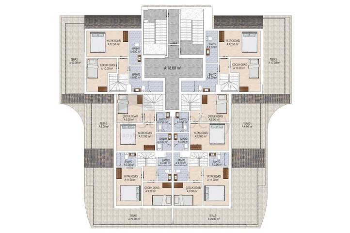شقق بالاقساط في الانيا - مجمع قيد الانشاء في مهموتلار / الانيا 