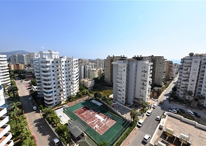 شقة غرفتين وصالة -طابق مرتفع -مجمع يضم كافة الخدمات -في مهموتلار / الانيا 