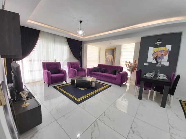 شقة ضمن مجمع فاخر - تصميم 1+1 - مفروشة -في مهموتلار / الانيا 