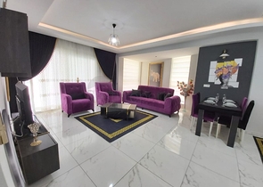 شقة ضمن مجمع فاخر - تصميم 1+1 - مفروشة -في مهموتلار / الانيا 