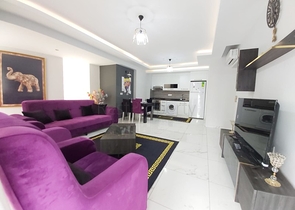 شقة ضمن مجمع فاخر - تصميم 1+1 - مفروشة -في مهموتلار / الانيا 