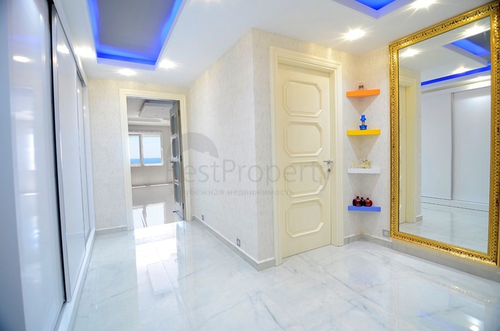 شقة باطلالة بحر مباشرة في الانيا -تصميم 1+2 - في مهموتلار 