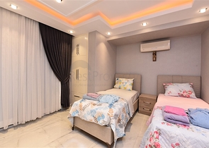 شقة باطلالة بحر مباشرة في الانيا -تصميم 1+2 - في مهموتلار 