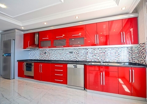 شقة باطلالة بحر مباشرة في الانيا -تصميم 1+2 - في مهموتلار 