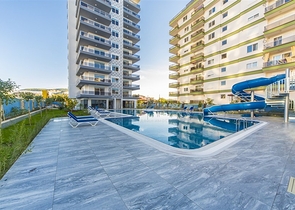 مجمع انيق - يضم كافة الخدمات -شقة 1+1- مفروشة -في مهموتلار / الانيا 