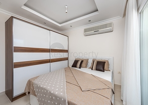 اطلالة ساحرة على المسبح والحديقة -شقة غرفة وصالة -في مجمع حديث -افسلار / الانيا 