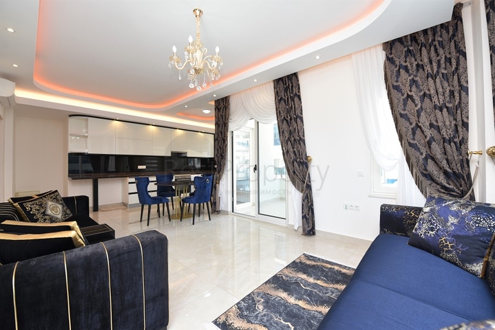 مجمع فاخر حديث - شقة طابق مرتفع -2 غرفة وصالة -في مهموتلار / الانيا 