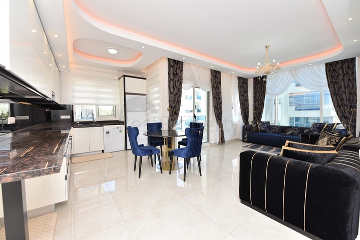 مجمع فاخر حديث - شقة طابق مرتفع -2 غرفة وصالة -في مهموتلار / الانيا 