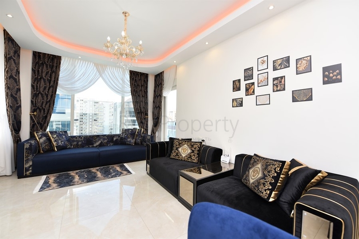 مجمع فاخر حديث - شقة طابق مرتفع -2 غرفة وصالة -في مهموتلار / الانيا 