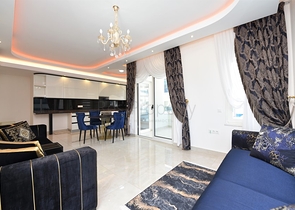 مجمع فاخر حديث - شقة طابق مرتفع -2 غرفة وصالة -في مهموتلار / الانيا 