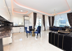 مجمع فاخر حديث - شقة طابق مرتفع -2 غرفة وصالة -في مهموتلار / الانيا 