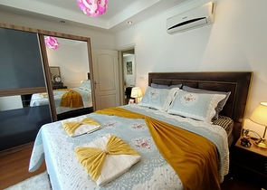 شقة غرفة وصالة انيقة  - ضمن مجمع سكني في منطقة حيوية -مهموتلار / الانيا 