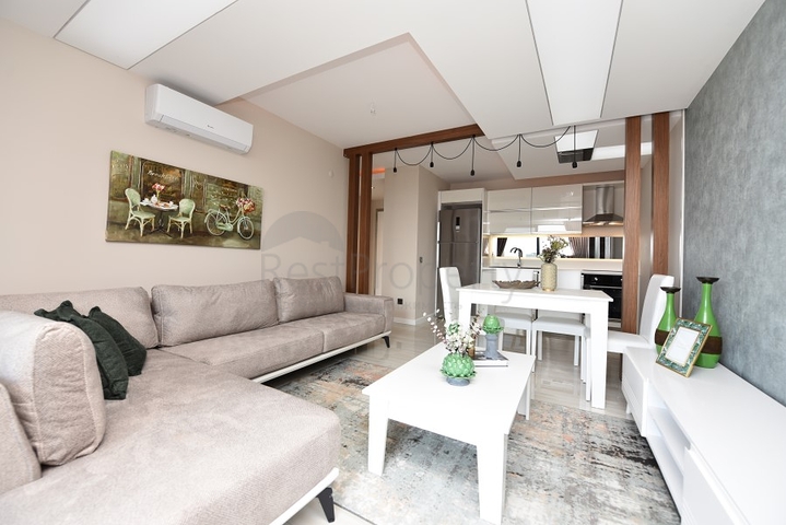 اطلالة بحر - شقة غرفة وصالة - ضمن مجمع 5 نجوم -في كارجي جاك / الانيا 