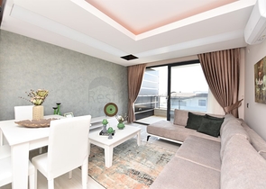 اطلالة بحر - شقة غرفة وصالة - ضمن مجمع 5 نجوم -في كارجي جاك / الانيا 