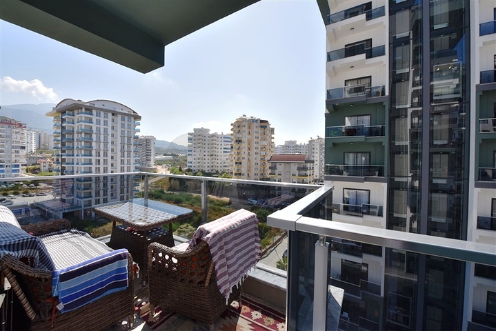 شقة ضمن مجمع فاخر -تصميم 1+1 - في مهموتلار / الانيا 