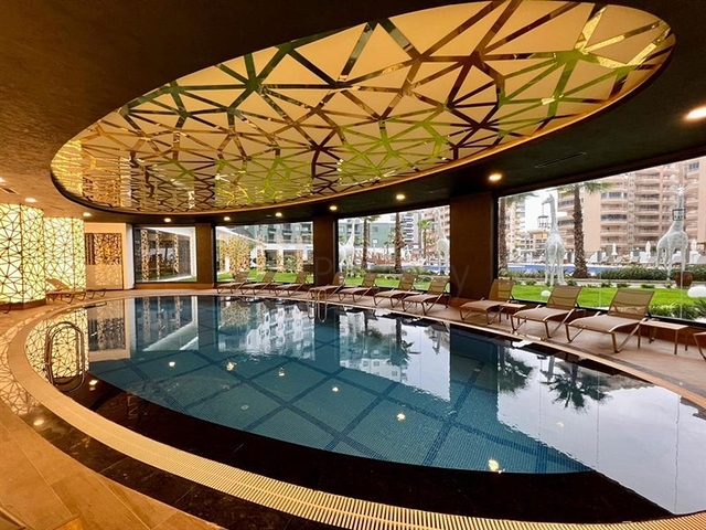 شقة ضمن مجمع فاخر -تصميم 1+1 - في مهموتلار / الانيا 