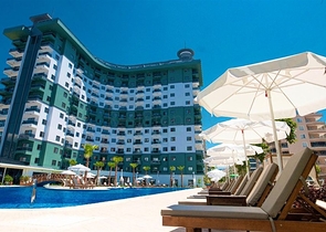 شقة ضمن مجمع فاخر -تصميم 1+1 - في مهموتلار / الانيا 