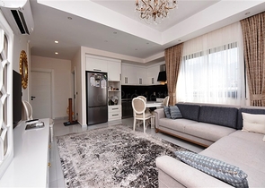 شقة ضمن مجمع فاخر -تصميم 1+1 - في مهموتلار / الانيا 