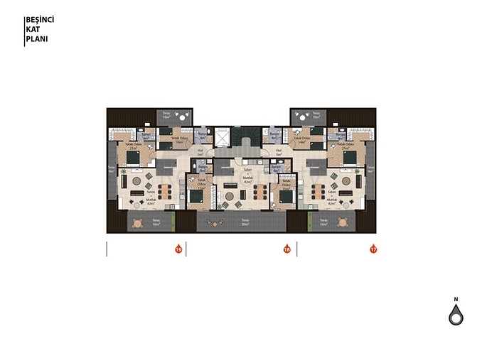 شقق بالتقسيط في الانيا -مجمع قيد الانشاء في اوبا / الانيا 