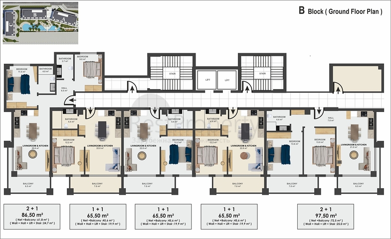 شقق فاخرة - مناسبة للاستثمار - في الانيا 