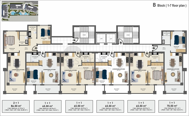 شقق فاخرة - مناسبة للاستثمار - في الانيا 