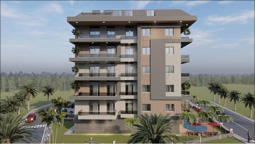 شقق قيد الانشاء في منطقة جيكجلي - بالاقساط حتى تاريخ التسليم -الانيا 