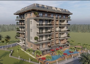 شقق قيد الانشاء في منطقة جيكجلي - بالاقساط حتى تاريخ التسليم -الانيا 