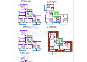 شقق قيد الانشاء في منطقة جيكجلي - بالاقساط حتى تاريخ التسليم -الانيا 