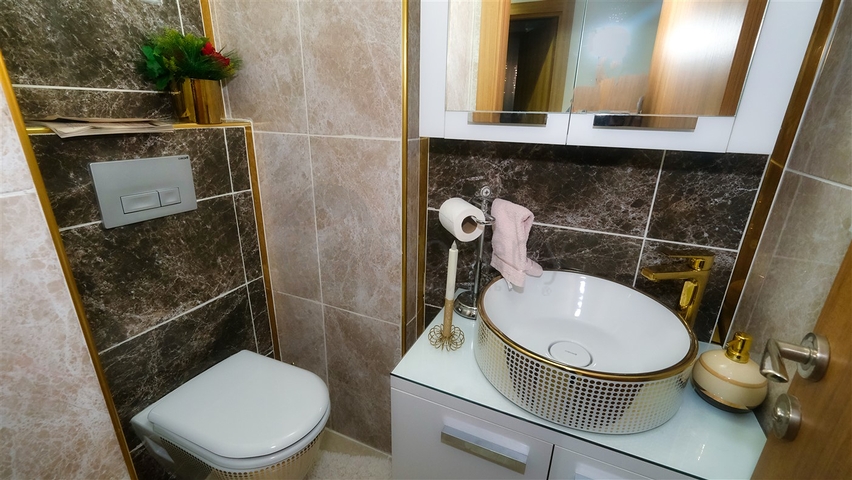 شقة من غرفتي نوم مع أثاث في منطقة كيزيلاريك الصغيرة - أنطاليا