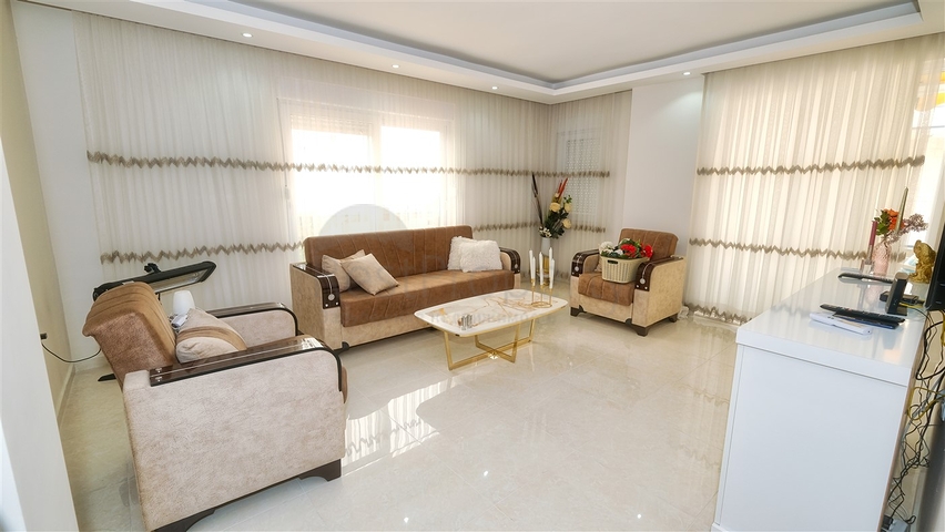 شقة من غرفتي نوم مع أثاث في منطقة كيزيلاريك الصغيرة - أنطاليا