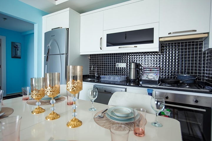 شقة طابق مرتفع -تصميم 1+1 - في مهموتلار / الانيا 