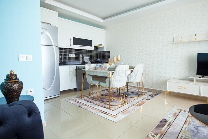 شقة طابق مرتفع -تصميم 1+1 - في مهموتلار / الانيا 