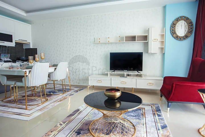 شقة طابق مرتفع -تصميم 1+1 - في مهموتلار / الانيا 