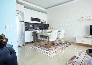 شقة طابق مرتفع -تصميم 1+1 - في مهموتلار / الانيا 