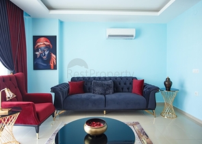 شقة طابق مرتفع -تصميم 1+1 - في مهموتلار / الانيا 