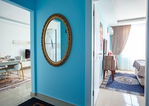 شقة طابق مرتفع -تصميم 1+1 - في مهموتلار / الانيا 