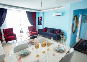 شقة طابق مرتفع -تصميم 1+1 - في مهموتلار / الانيا 