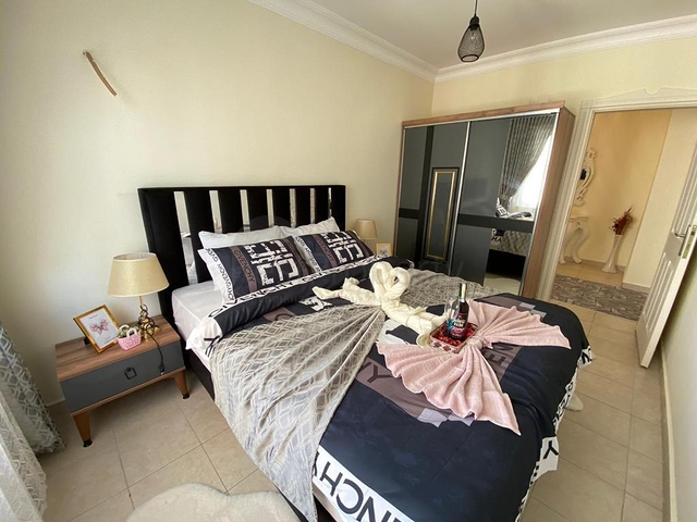 شقة اطلالة بحر في الانيا -تصميم 1+2 - مفروشة -في مهموتلار / الانيا 