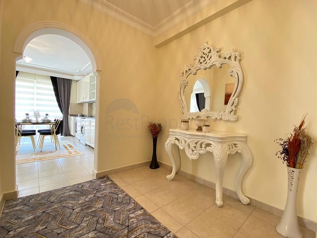 شقة اطلالة بحر في الانيا -تصميم 1+2 - مفروشة -في مهموتلار / الانيا 