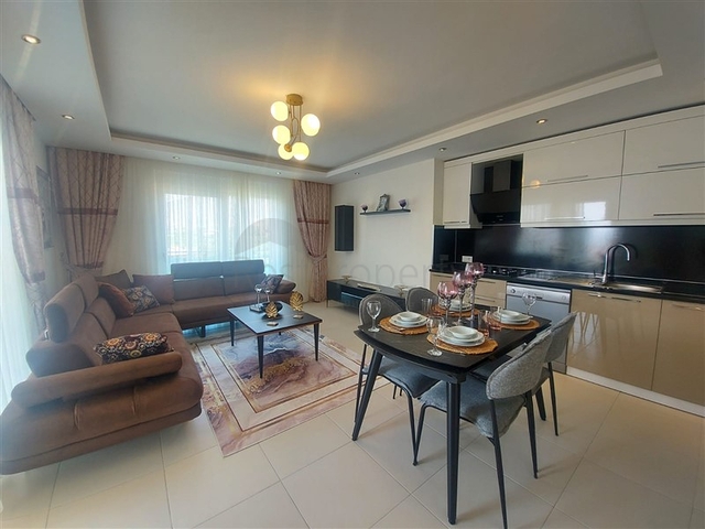 اطلالة مفتوحة - 2 غرفة وصالة -مفروشة -في مهموتلار / الانيا 