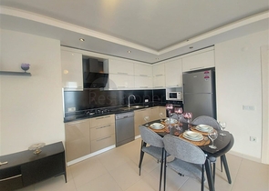 اطلالة مفتوحة - 2 غرفة وصالة -مفروشة -في مهموتلار / الانيا 