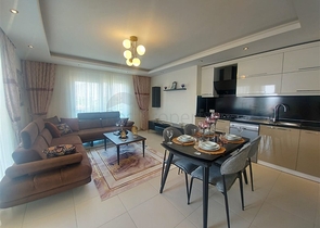 اطلالة مفتوحة - 2 غرفة وصالة -مفروشة -في مهموتلار / الانيا 