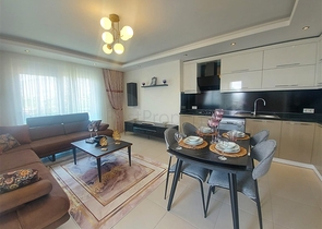 اطلالة مفتوحة - 2 غرفة وصالة -مفروشة -في مهموتلار / الانيا 