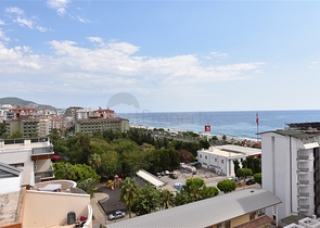 شقق اطلالة بحر في الانيا -غرفتين وصالة - مفروشة -في مهموتلار / الانيا 