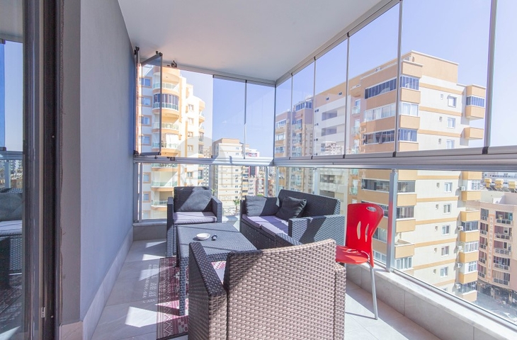 شقة للبيع في الانيا - تصميم انيق - 2 غرفة وصالة -في مهموتلار / الانيا 