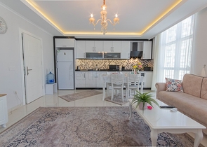 شقة للبيع في الانيا - تصميم انيق - 2 غرفة وصالة -في مهموتلار / الانيا 