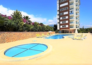 اطلالة بحر - شقة غرفة وصالة -في توسمور / الانيا 