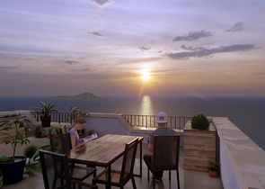 عقارت بودروم - شقق قيد الانشاء -اطلالة بحر -بودروم 