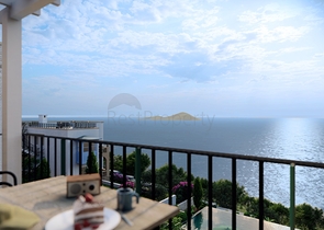 عقارت بودروم - شقق قيد الانشاء -اطلالة بحر -بودروم 