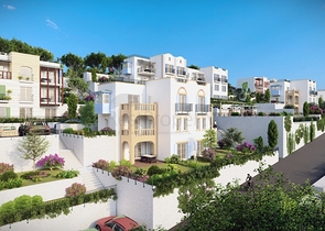 عقارت بودروم - شقق قيد الانشاء -اطلالة بحر -بودروم 